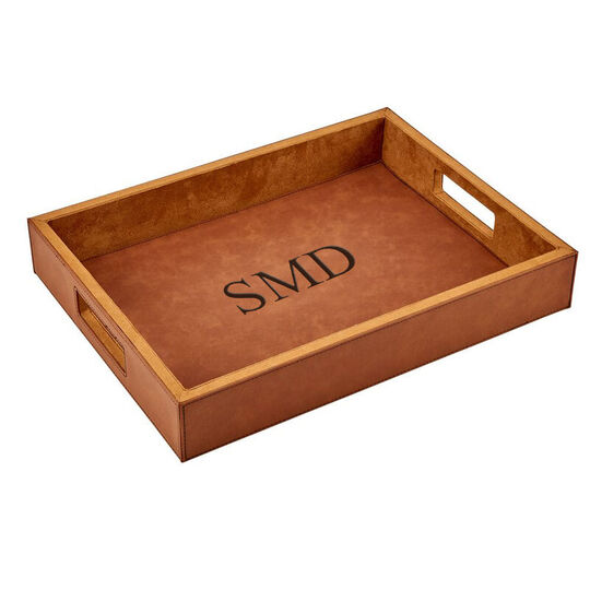 Caramel Leatherette Tray
